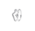 Nhẫn Đôi Orianna Timeless Bạc Gợn Sóng