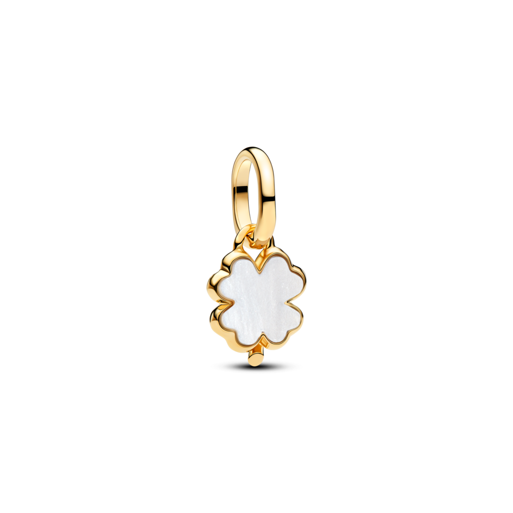 Charm Cỏ 4 Lá Mạ Vàng 14k