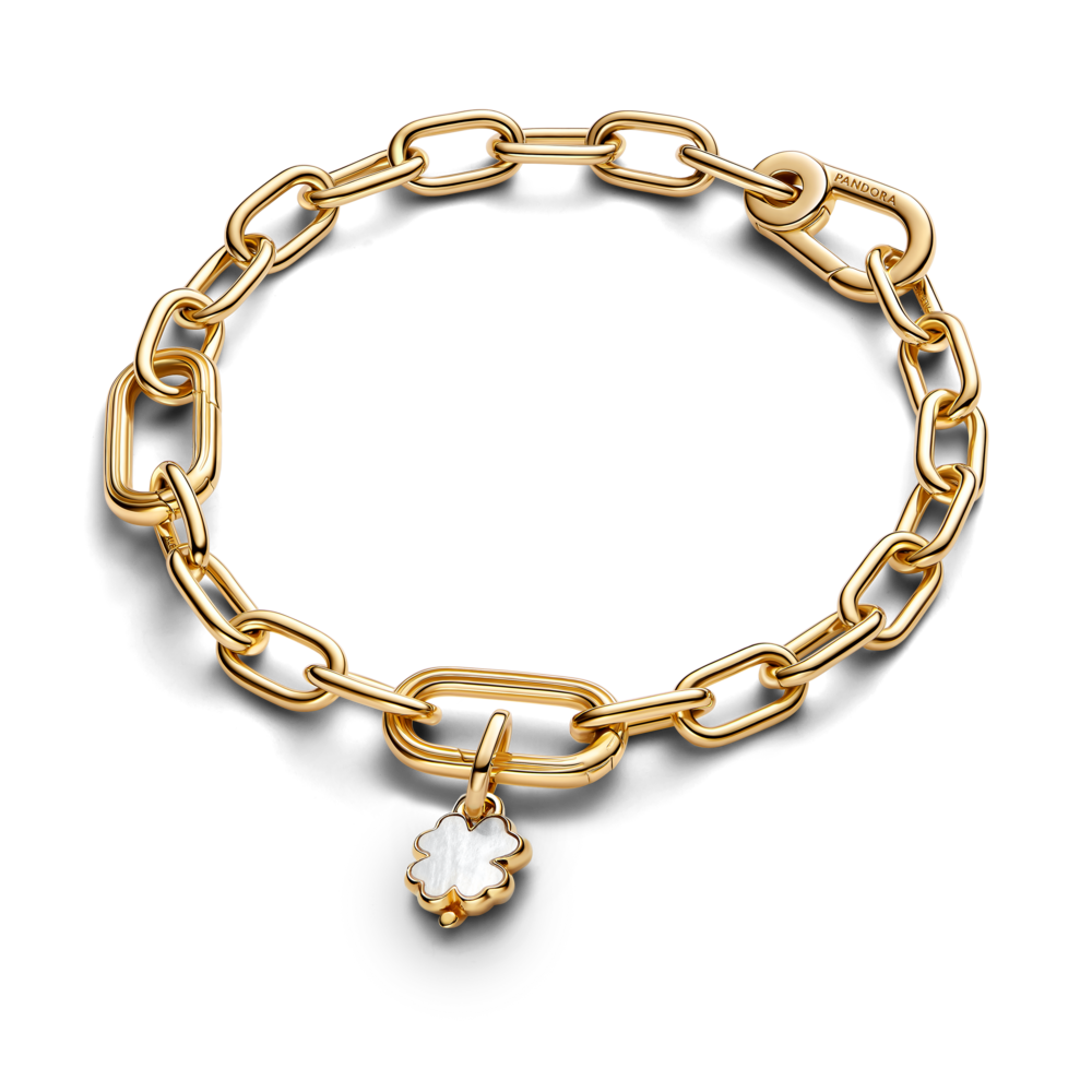 Charm Cỏ 4 Lá Mạ Vàng 14k
