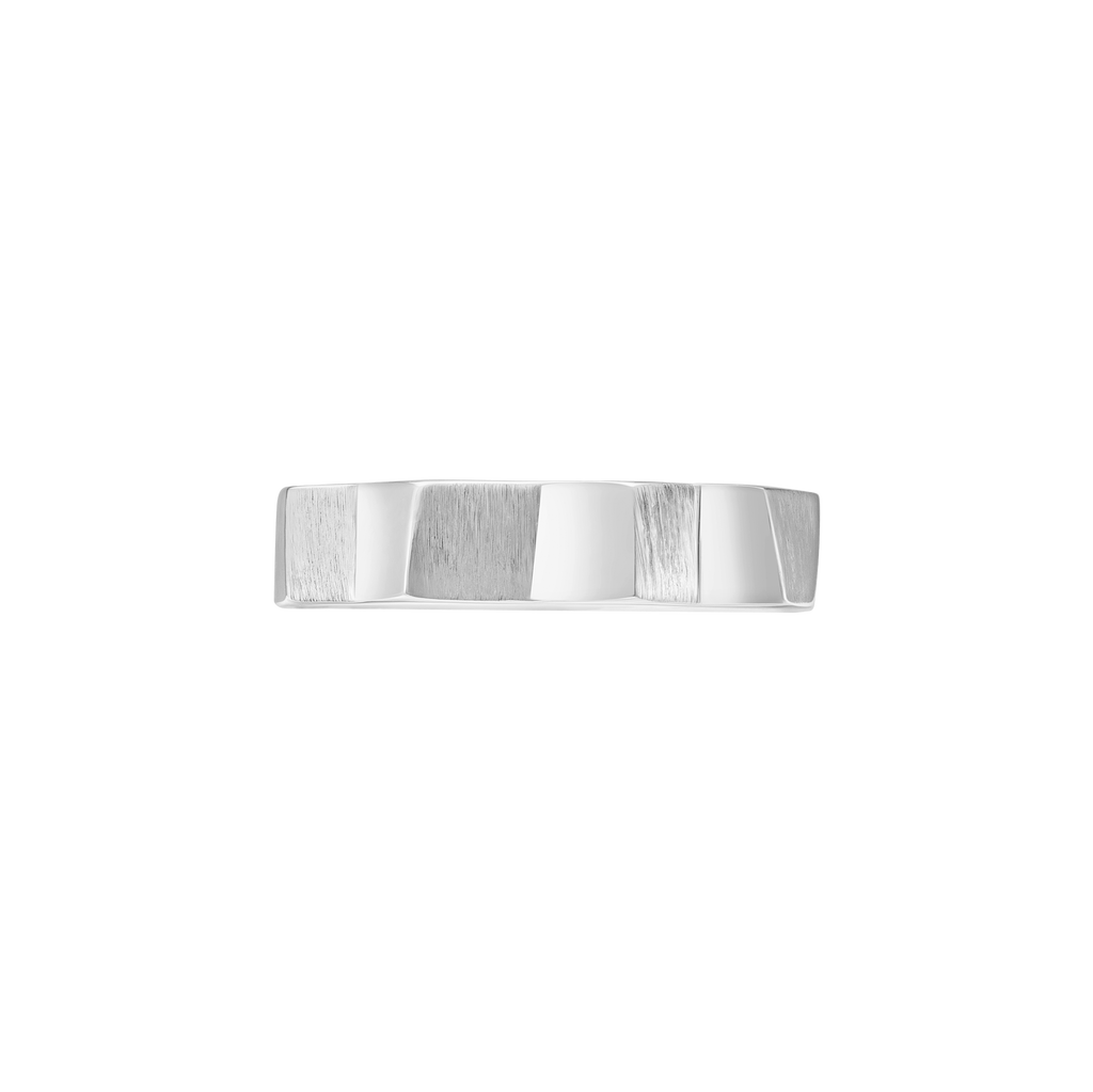 Nhẫn Bạc Góc Cạnh Đa Diện Orianna – Prism Edge Band