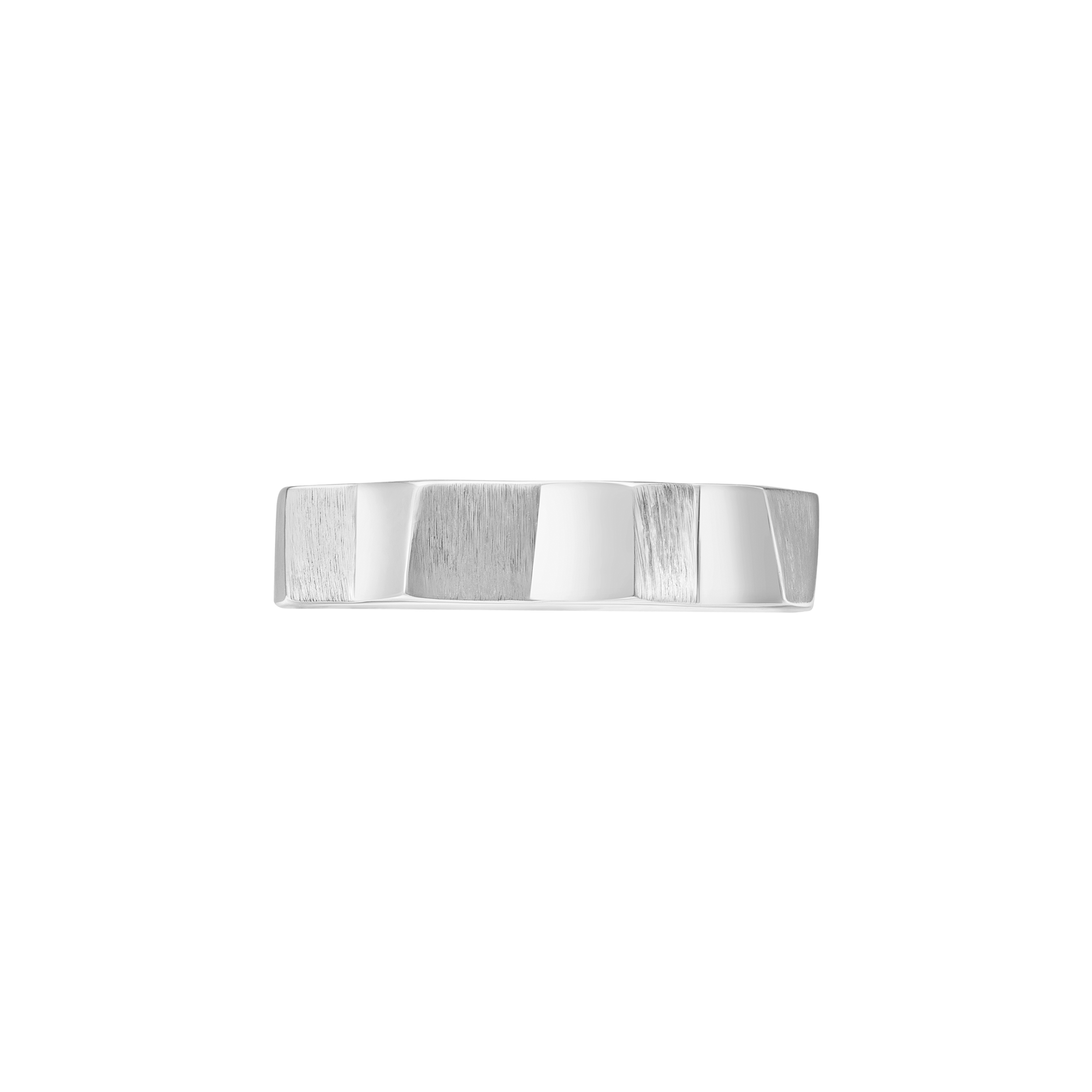 Nhẫn Bạc Góc Cạnh Đa Diện Orianna – Prism Edge Band