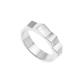 Nhẫn Bạc Góc Cạnh Đa Diện Orianna – Prism Edge Band