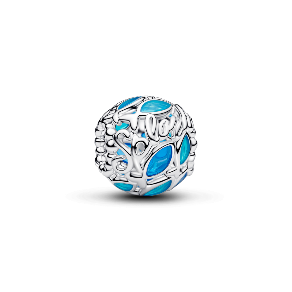 Charm Bạc Cá Biển Openwork