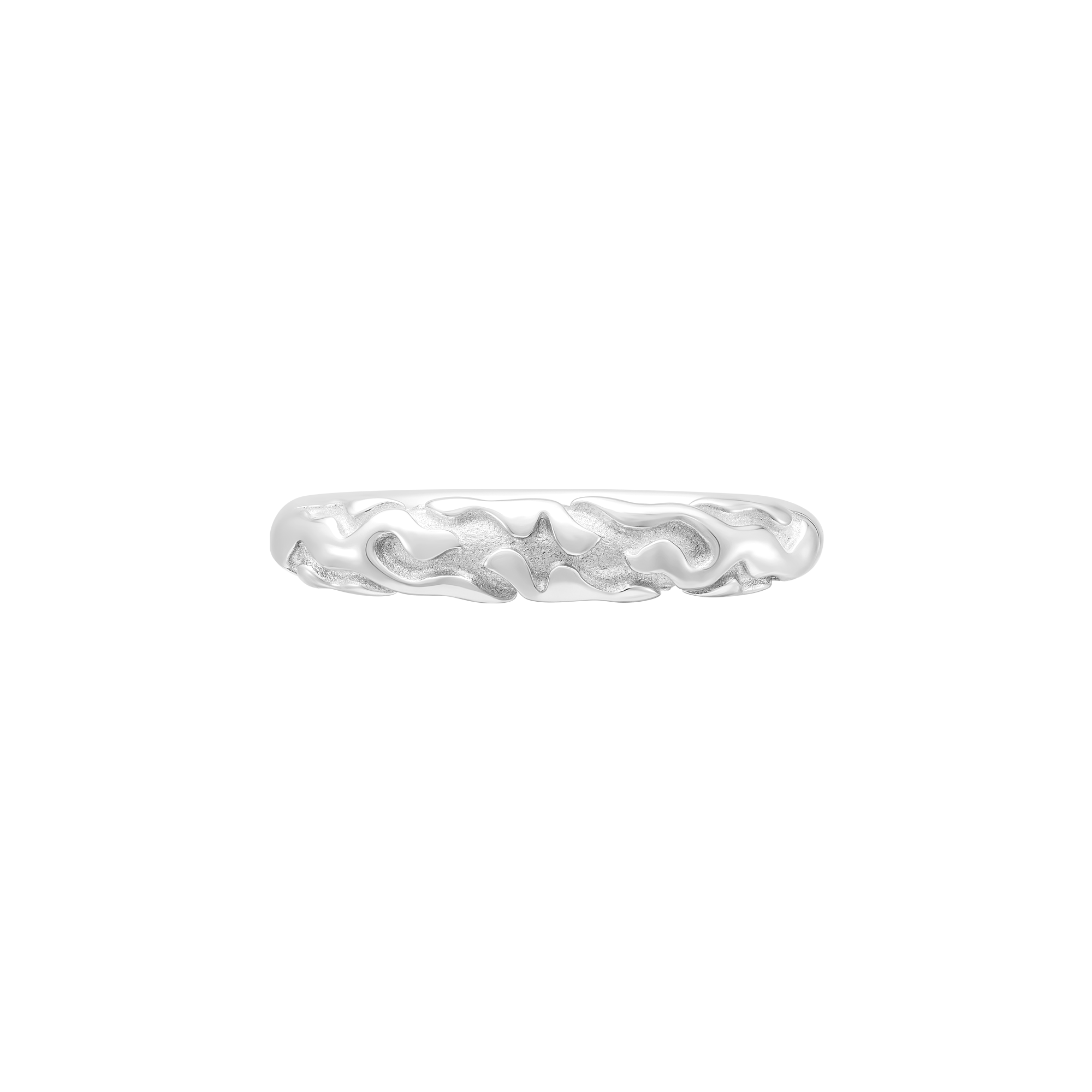 Nhẫn Bạc Điêu Khắc Dòng Chảy Orianna – Liquid Fire Ring