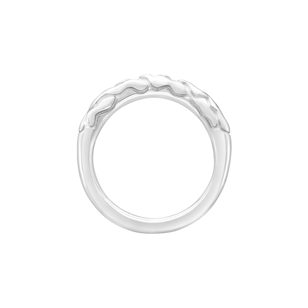 Nhẫn Bạc Điêu Khắc Dòng Chảy Orianna – Liquid Fire Ring