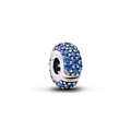 Charm Bấm Bạc Đá Xanh Hoàng Gia