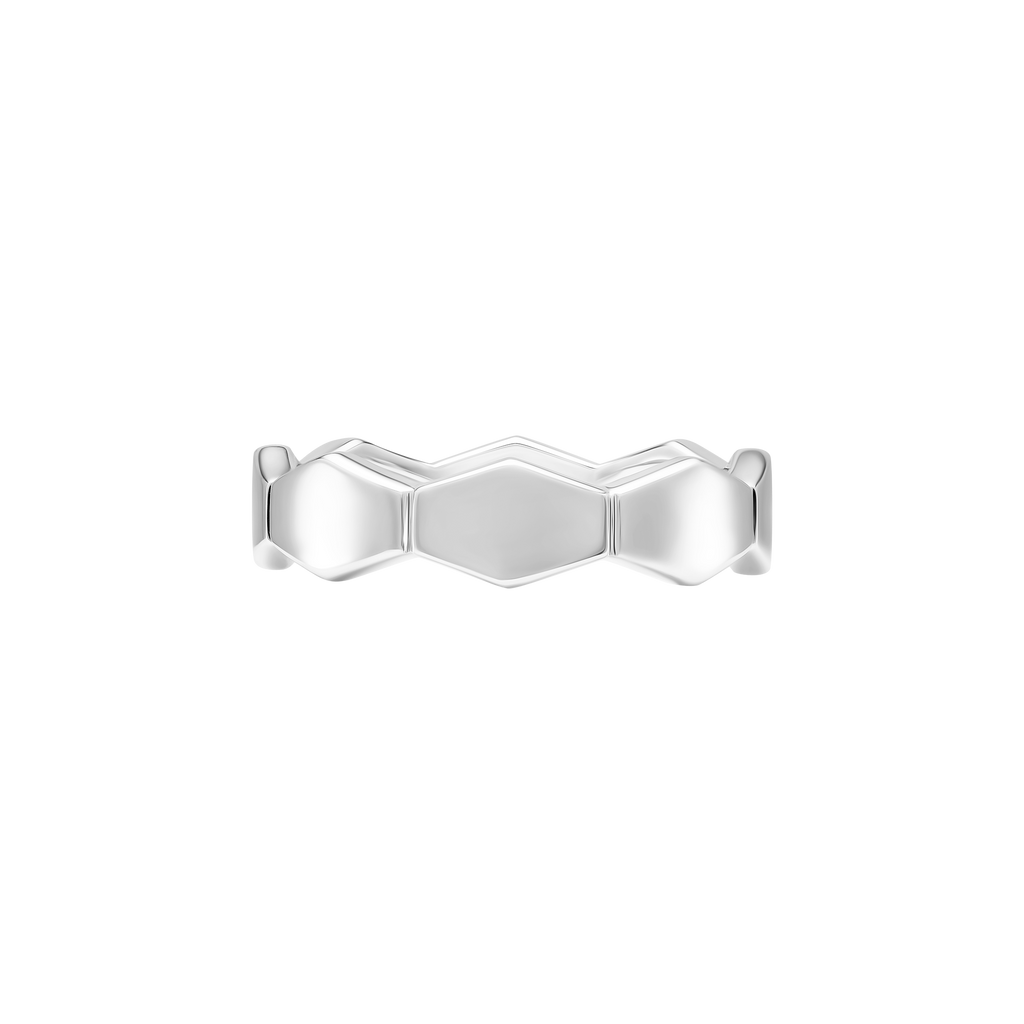 Nhẫn Bạc Cấu Trúc Lục Giác Orianna – Infinite Hex Ring