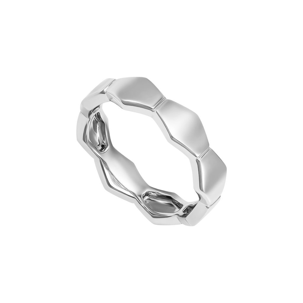 Nhẫn Bạc Cấu Trúc Lục Giác Orianna – Infinite Hex Ring