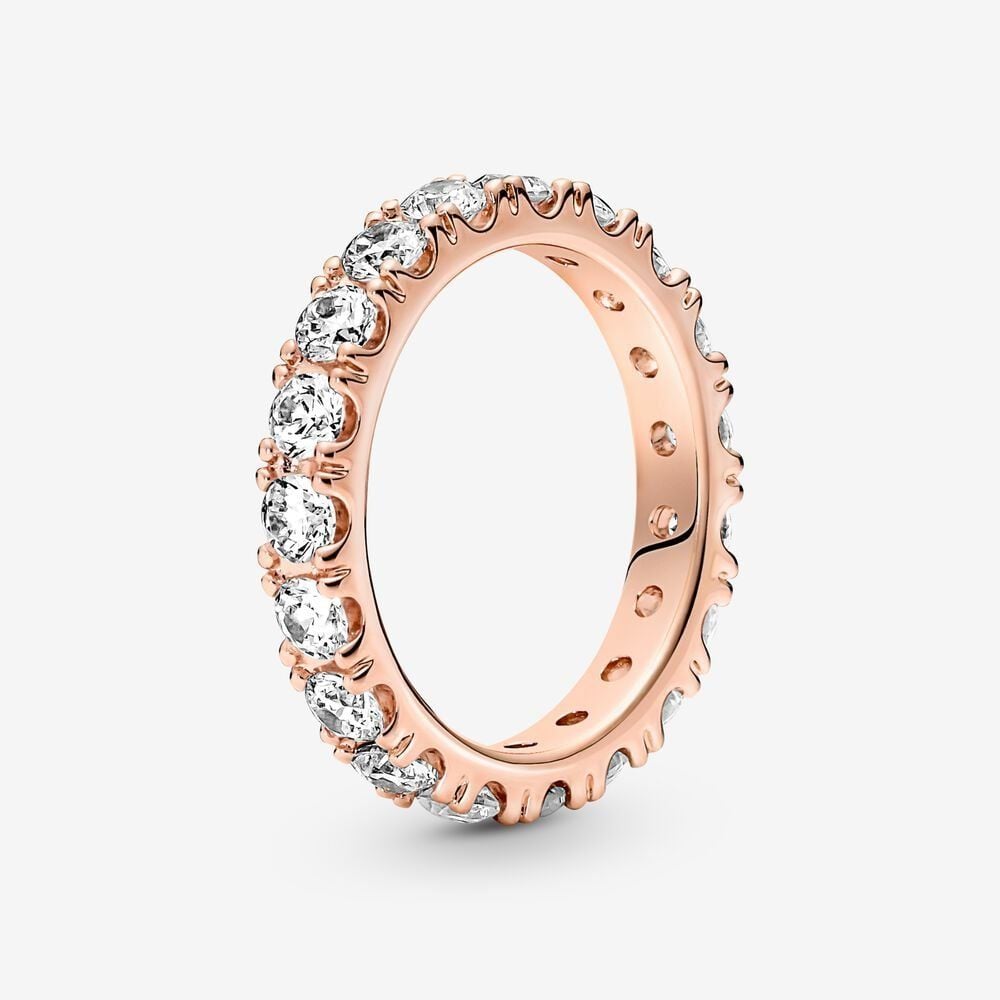 Nhẫn Orianna Timeless Mạ Vàng Hồng 14k Đính Đá To