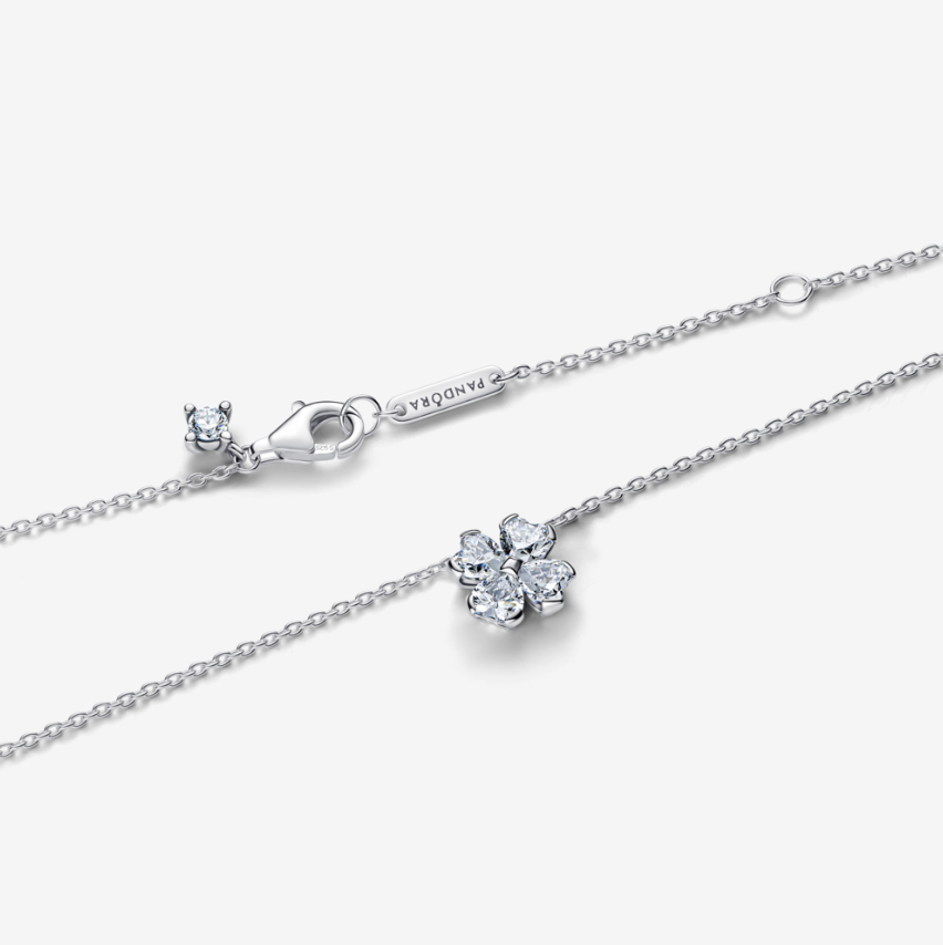 Dây Chuyền Orianna Bạc Cỏ Bốn Lá Biểu Tượng Tình Yêu Và May Mắn