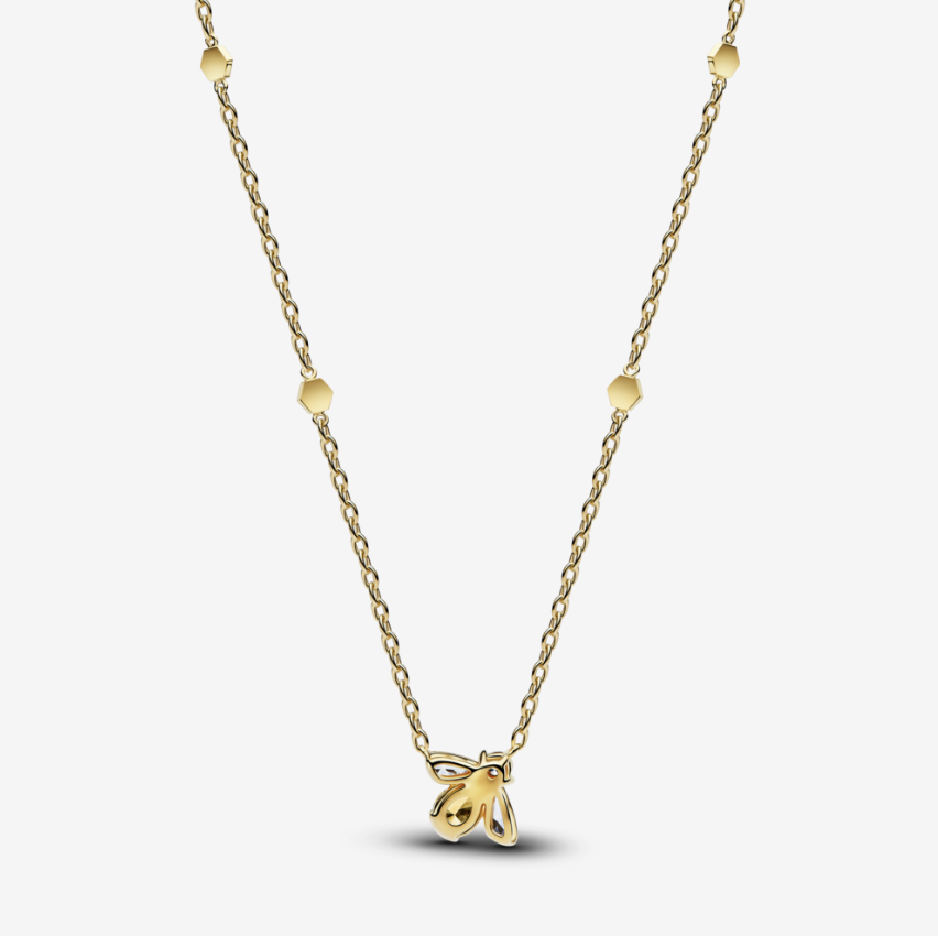 Dây Chuyền Orianna Timeless Mạ Vàng 14K Ong Mật Ánh Kim