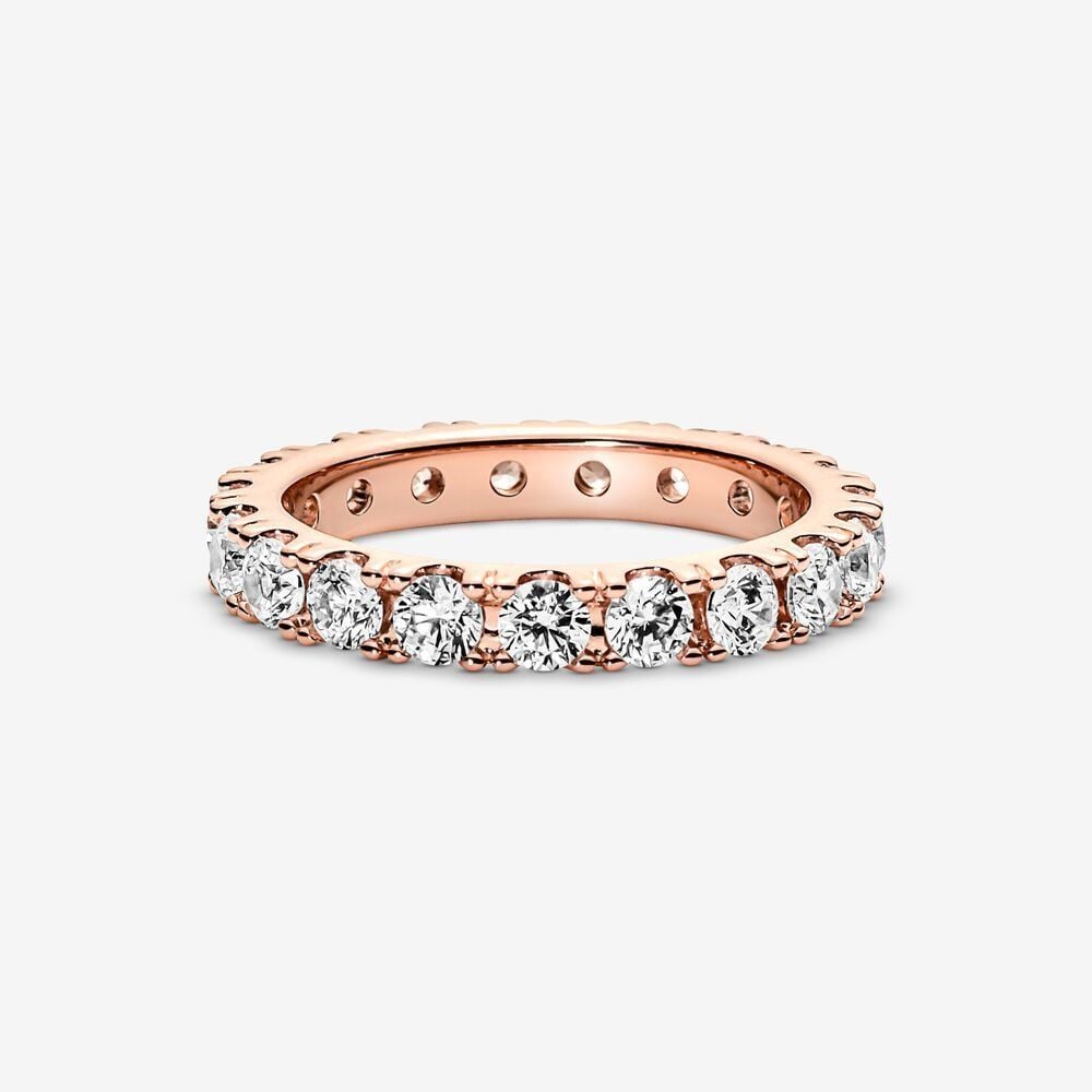 Nhẫn Orianna Timeless Mạ Vàng Hồng 14k Đính Đá To