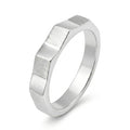 Nhẫn Bạc Góc Cạnh Đa Diện Orianna – Prism Edge Band