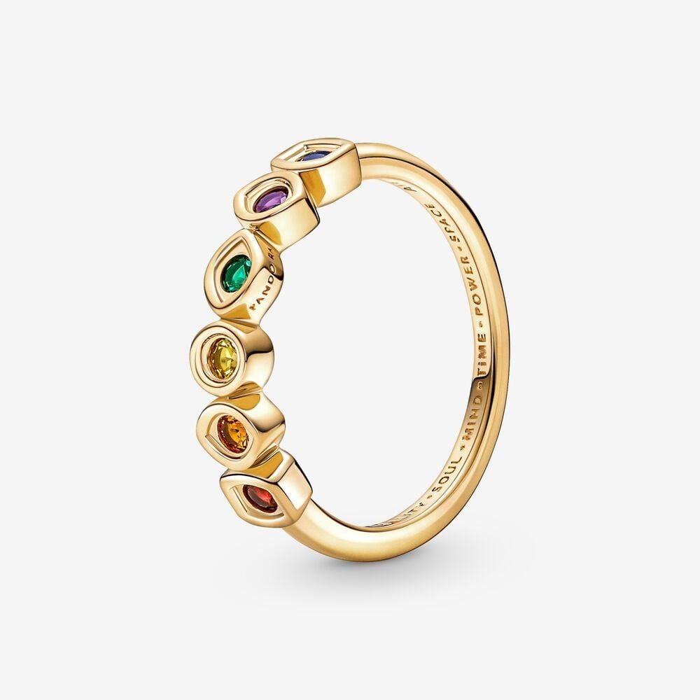 Nhẫn Marvel x Orianna Mạ Vàng 14k Đính Đá Nhiều Màu