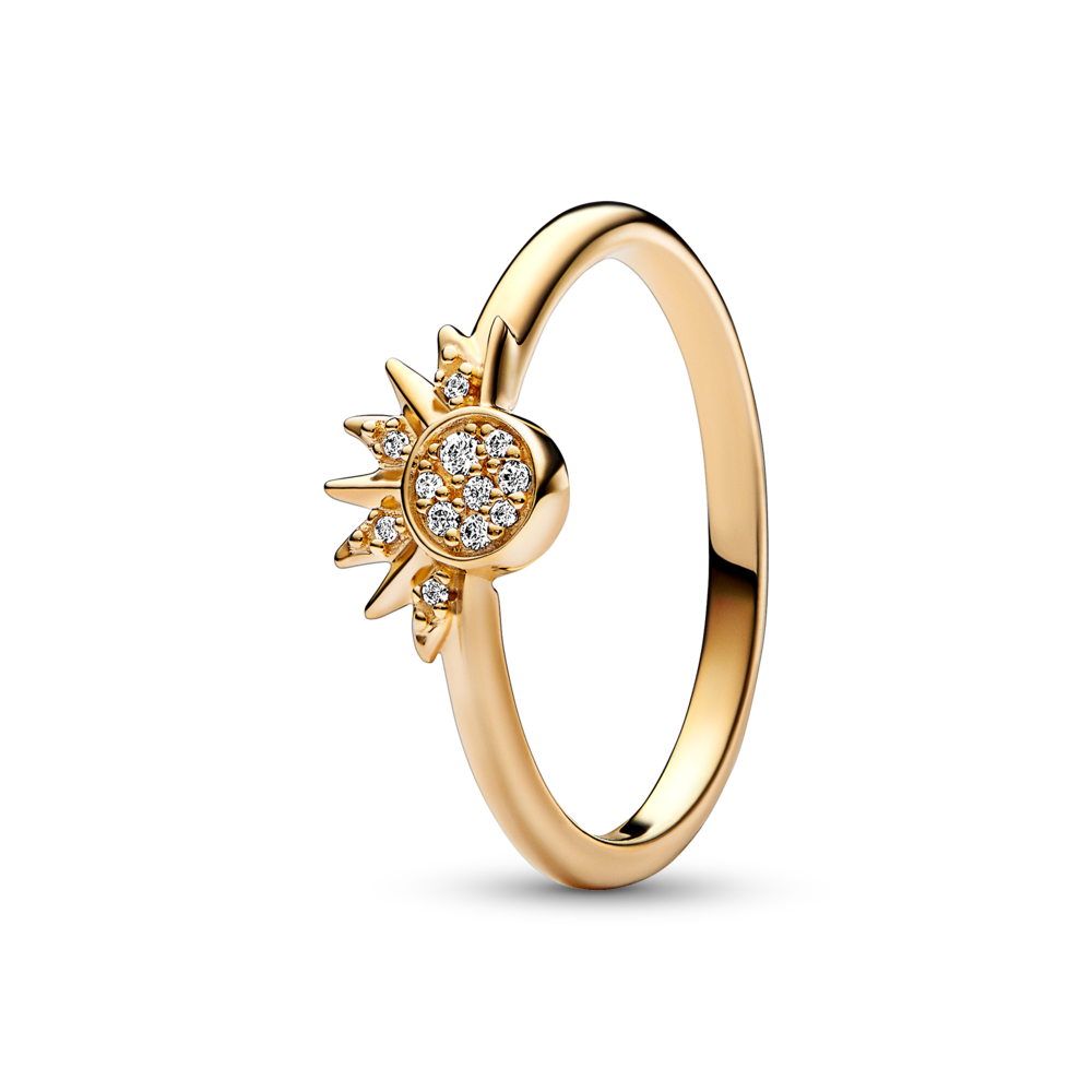 Nhẫn Đôi Orianna Celestial Mặt Trăng Mặt Trời